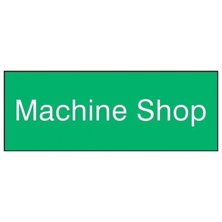 Accuform 8 in W x 3 in H, Engraved Plastic PSG874GN